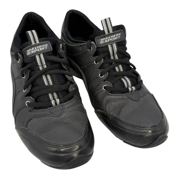 Skechers Sport Women Black Fashion Sneakers Lace Up SN 11670 Size 8 - Picture 1 of 7